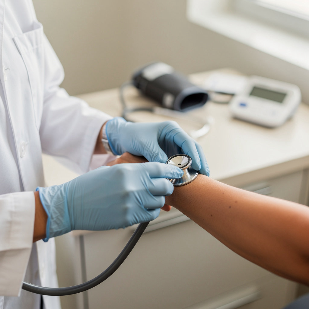 Green and Gaidry Medical Clinic doctor and patient discussing preventive health in a comfortable San Diego clinic